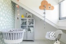 a cozy shabby attic nursery design