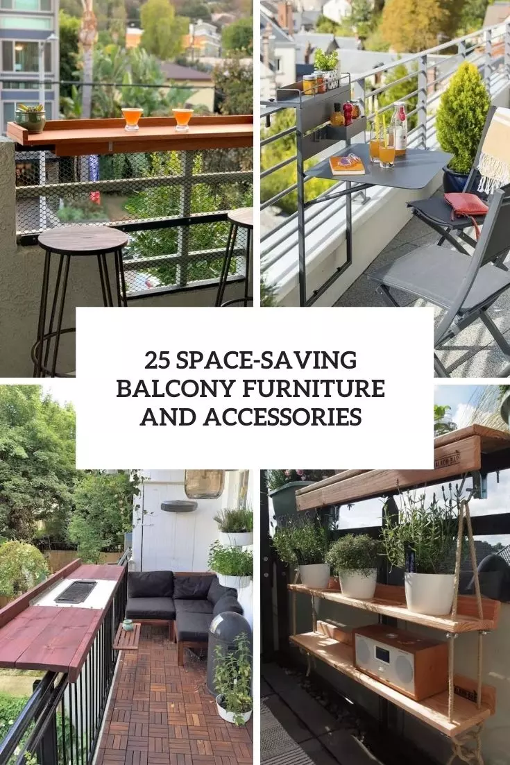 25 Space-Saving Balcony Furniture And Accessories
