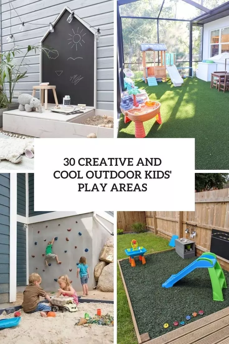 creative and cool outdoor kids' play areas cover