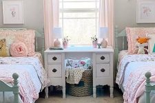 a cozy attic girl’s bedroom