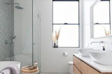 a serene Scandi bathroom design