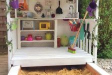 a cool garden shed turned into a playhouse