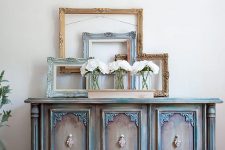 renovated a vintage dresser with blue paint and chalk paint adding beautiful knobs or handles, and it will be your ultimate chic touch to the space