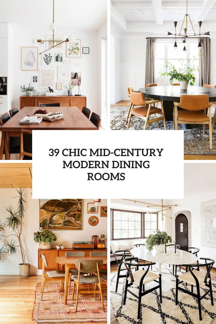 chic mid century modern dining rooms cover