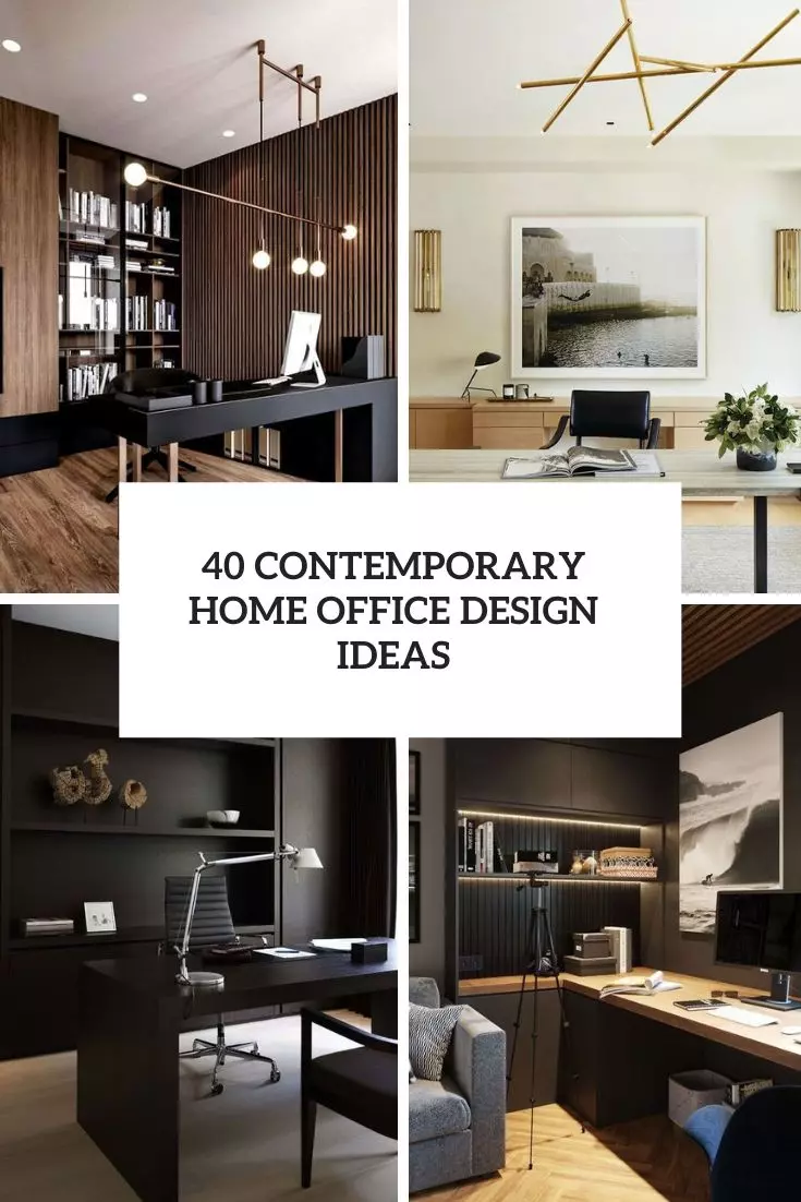 40 Contemporary Home Office Design Ideas