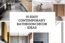55 edgy contemporary bathroom decor ideas cover