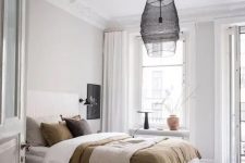 a cozy Scandi bedroom design