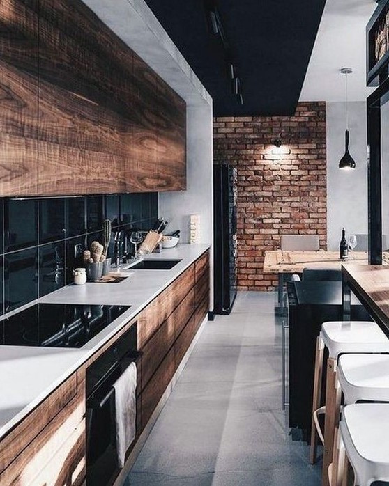 a gorgeous contemporary chalet kitchen design