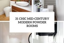 31 chic mid-century modenr powder rooms cover