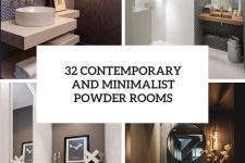 32 contemporary and minimalist powder rooms cover