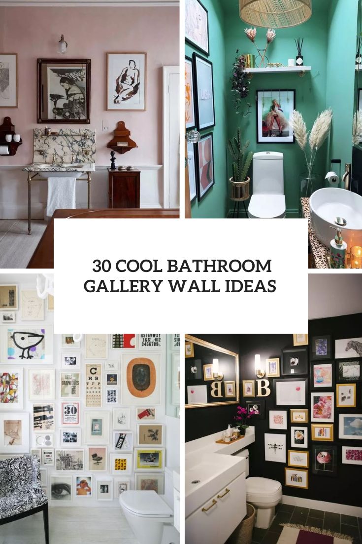 cool bathroom gallery wall ideas cover