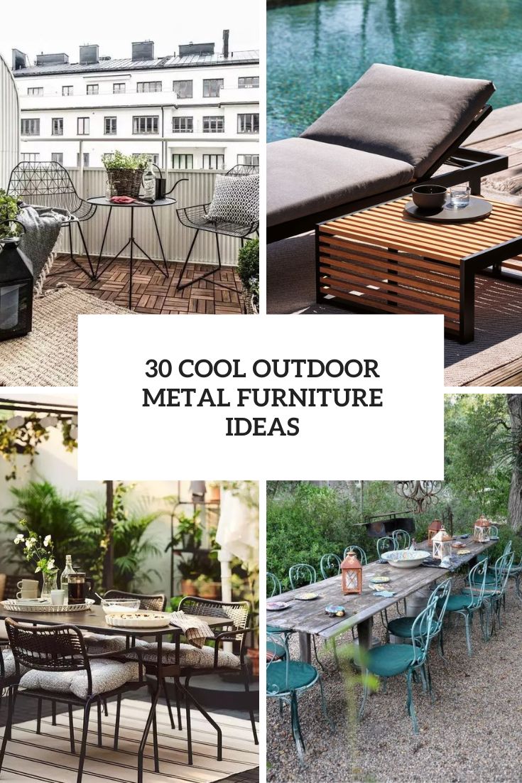 cool outdoor metal furniture ideas cover