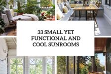 33 small yet fucntional and cool sunrooms cover