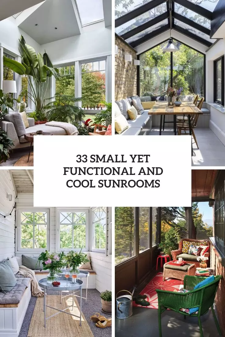 small yet fucntional and cool sunrooms cover