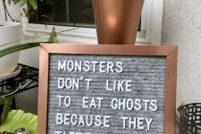 09 a letterboard sign is a cool and fun idea for Halloween and you cna change it anytime you want