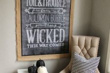 10 a chalkboard sign in burlap can be DIYed easily and without wasting much time or money