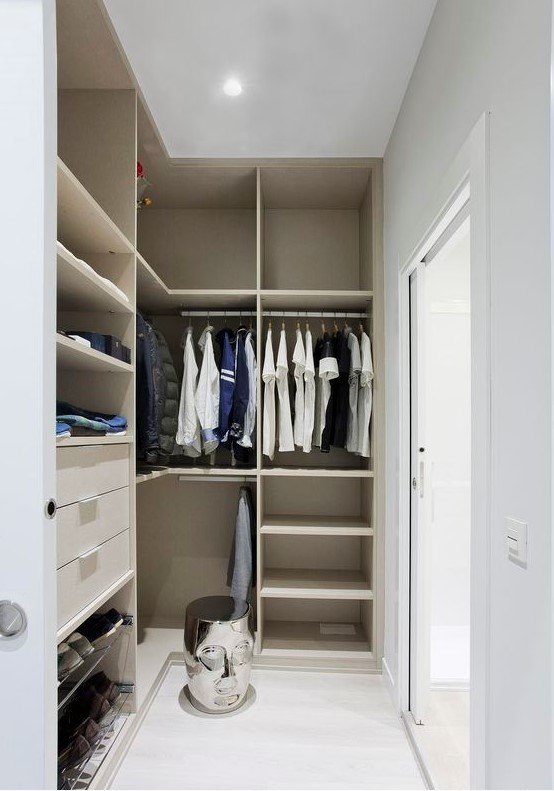 a small minimalist closet design