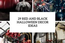 29 red and black halloween decor ideas cover