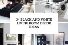 34 black and white living room decor ideas cover