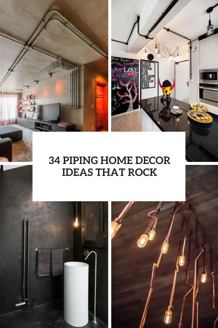 34 Piping Home Decor Ideas That Rock