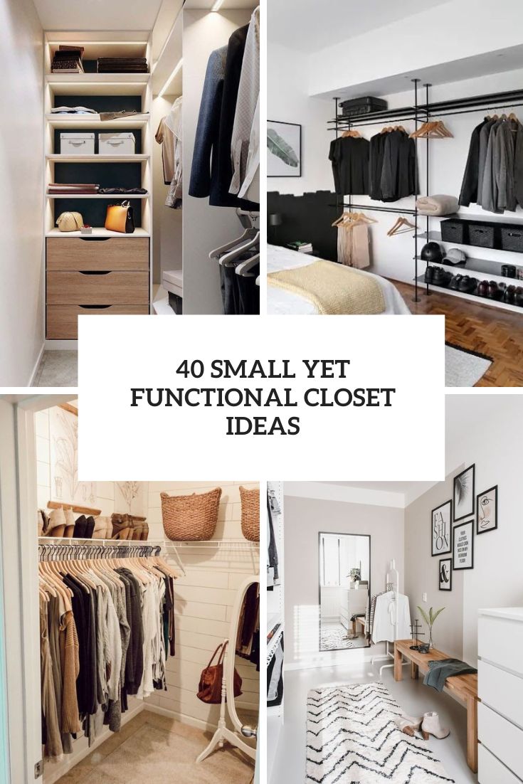 small yet functional closet ideas cover