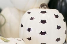 a lovely white pumpkin for Halloween
