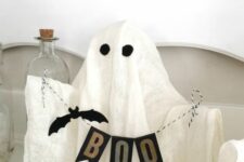 a funny halloween ghost decor idea