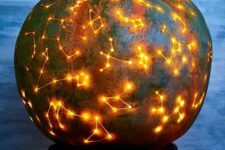 17 a dreamy and beautiful constellation pumpkin is ideal for Halloween and will look fantastic in the fall on the whole