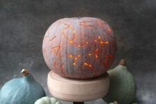 21 a simple milk paint constellation pumpkin luminary will be a great solution not only for Halloween but also for the fall
