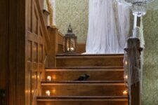 28 a white bride ghost will frighten everyone, wherever you place it – indoors or outdoors