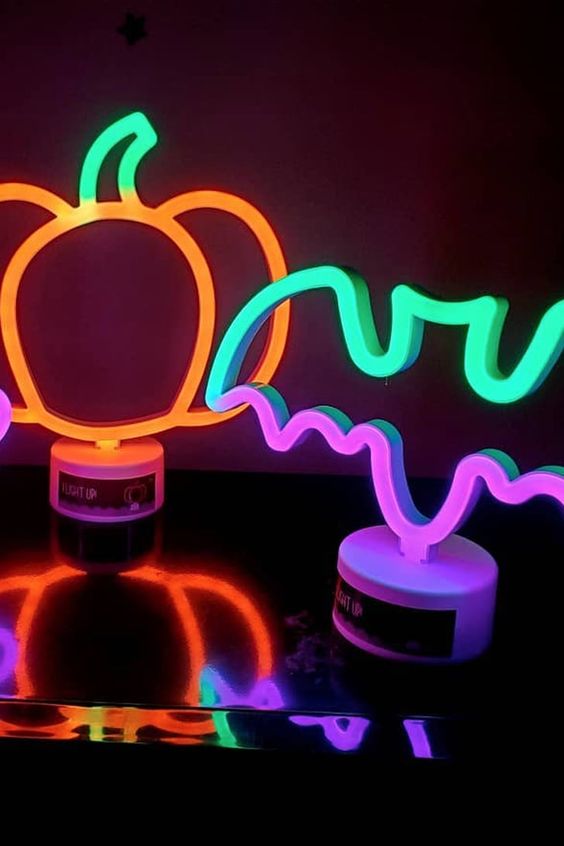 ignite your home with these fun Halloween neon signs and make your party bolder and cooler