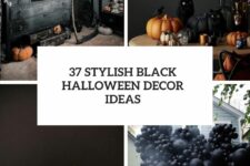 37 stylish black halloween decor ideas cover