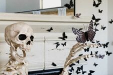 a stylish skeleton for halloween decor