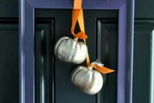 A lovely fall front door wreath