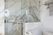 a small marble bathroom design