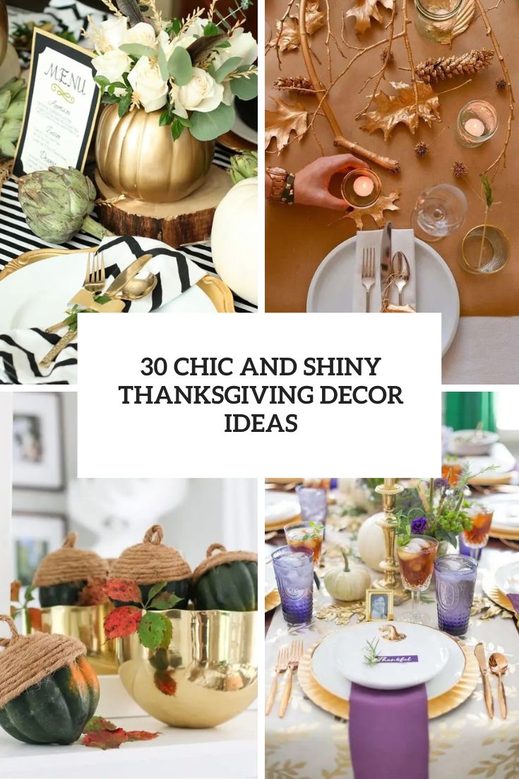 30 Chic And Shiny Gold Thanksgiving Decor Ideas