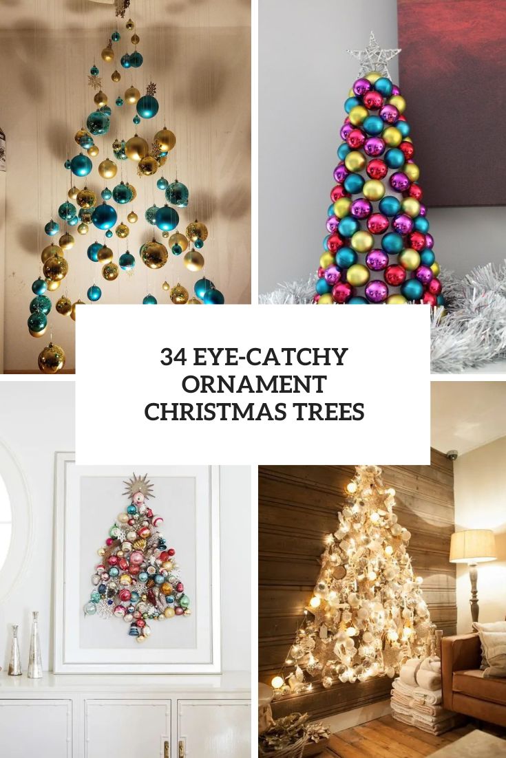 eye catchy ornament christmas trees cover