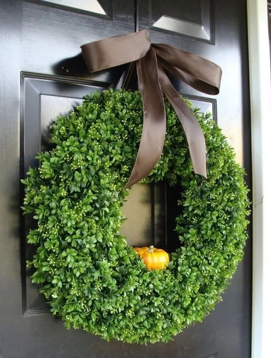 A modern thanksgiving wreath