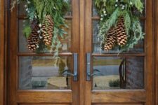 14 lovely Christmas swags of evergreens and foliage, berries, gold bows and pinecones are amazing for chic decor