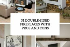 31 double-sided fireplaces with pros and cons cover