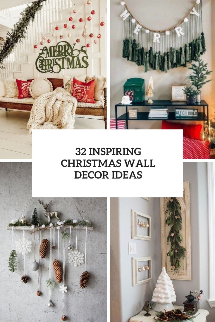 32 Inspiring Christmas Wall Decor Ideas