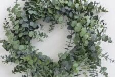 42 a spiral eucalyptus wreath with no detailing is not only a good idea for Christmas but also for any other season and holiday