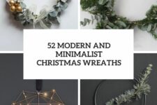 52 modern and minimalist christmas wreaths cover