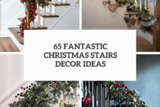 65 fantastic christmas stairs decor ideas cover