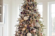 a cozy rustic Christmas tree