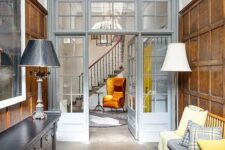 a lovely space with french doors