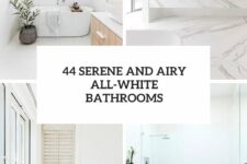 44 serene and airy all-white bathrooms cover