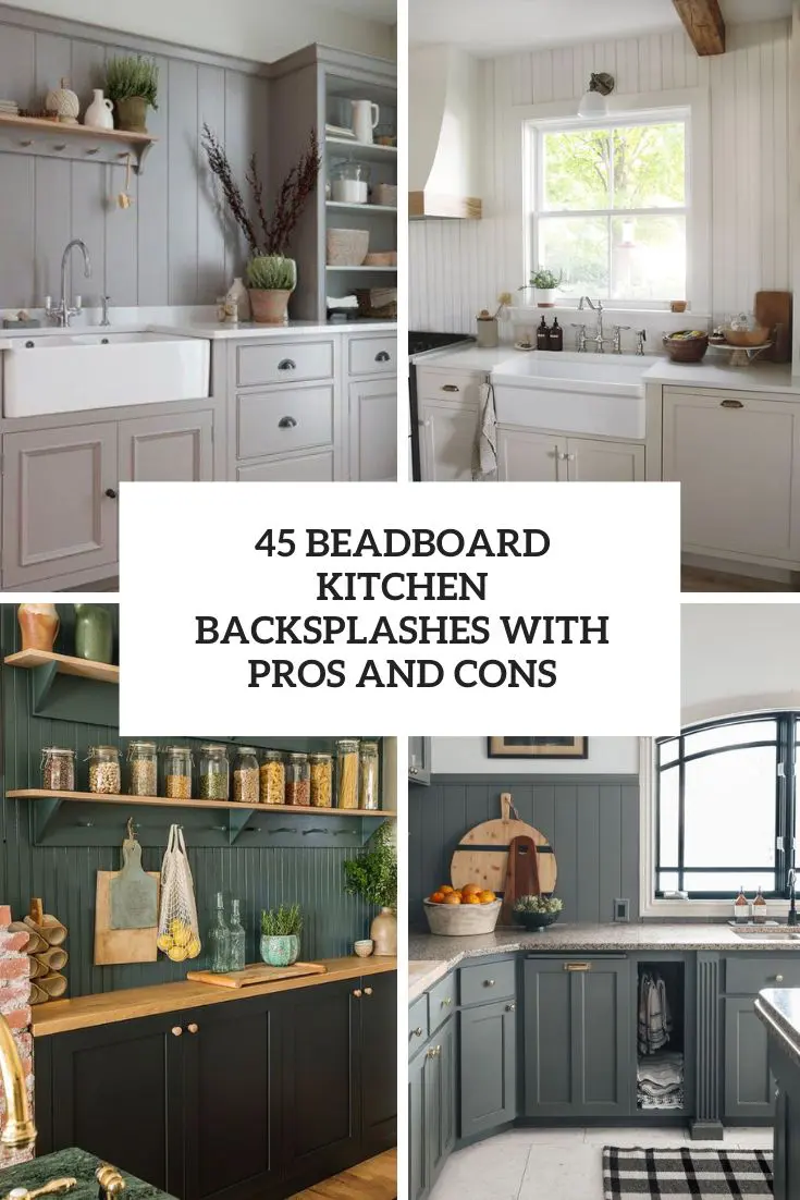beadboard kitchen backsplashes with pros and cons cover