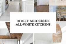 50 airy and serene all-white ktichens cover