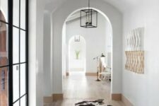 52 arched doorways make entryways and corridors catchy and chic, add pendant lamps to highlight it